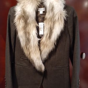 Loft Faux Fur Blazer